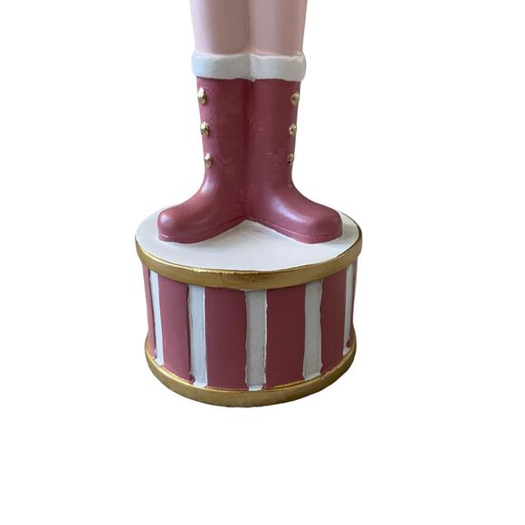 Balsam & Fir PINK GOLD NUTCRACKER Soldier Figurine 18in Christmas Holiday NEW - Picture 10 of 16